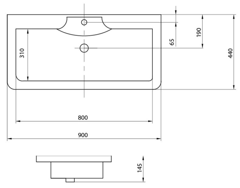 Мебельная раковина Акватон Сиена 75 см  1A704131SN010 - 1