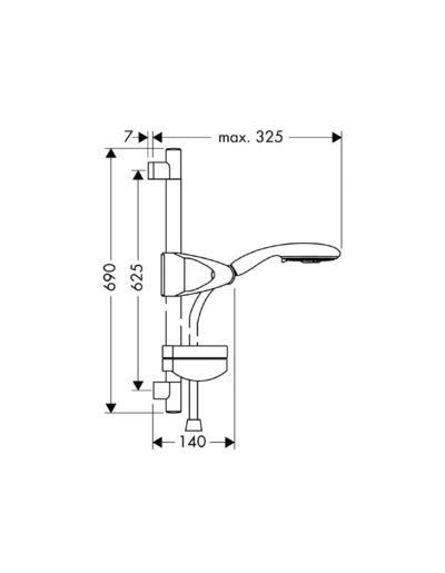 Душевой гарнитур Hansgrohe Raindance E  27883000 - 2