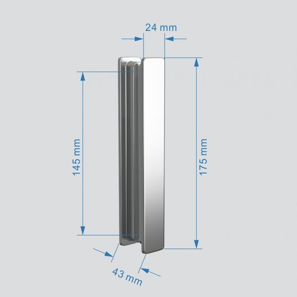 Душевой уголок Abber Sonnenstrand 90x90 профиль хром  AG07090-S90 - 3