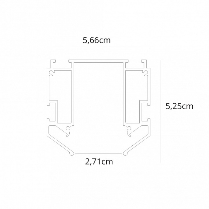 Профиль для накладного магнитного шинопровода Arte Lamp LINEA-ACCESSORIES A620205 - 1