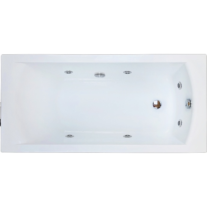 Ванна акриловая Royal Bath Vienna Standart 160x70 с гидромассажем белый RB953202ST - 0