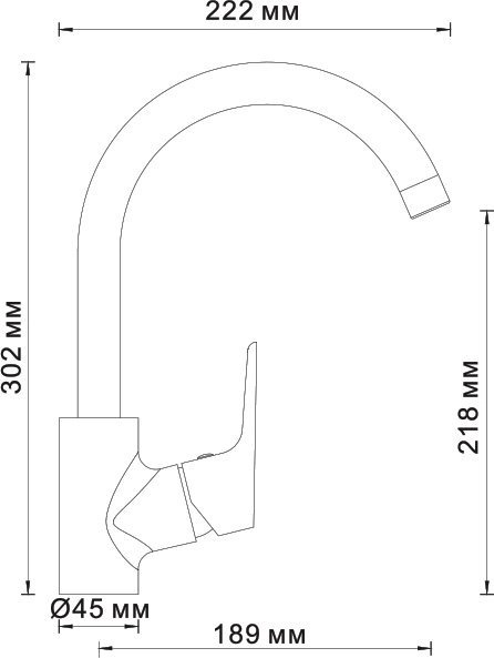 Смеситель Wasserkraft Lippe 4507 для кухонной мойки - 3