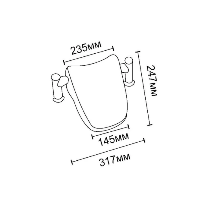 Подголовник для ванны Royal Bath Tudor белый SY-2B-W - 1