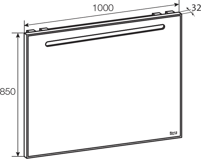 Зеркало Roca Gap 100 с подсветкой ZRU9302809 - 2