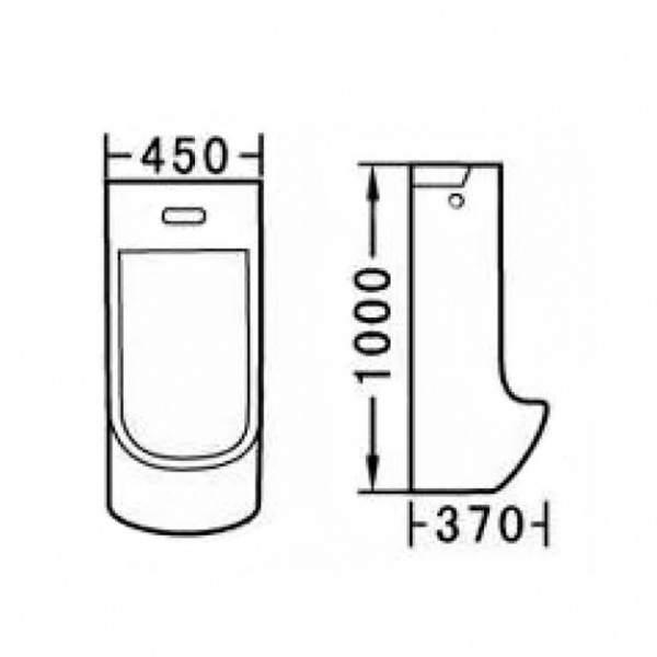 Писсуар напольный автоматический (сенсорный) Laguraty Sensor 412 - 4