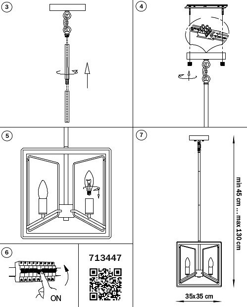 Люстра на штанге Lightstar Regolo 713447 - 2