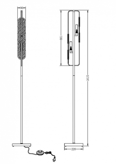 Торшер Maytoni Marmo MOD099FL-02G - 1