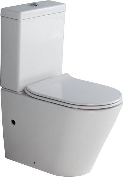 Унитаз-компакт BelBagno Flay-r BB007CPR с бачком BB006T и сиденьем микролифт BB2011SC - 0