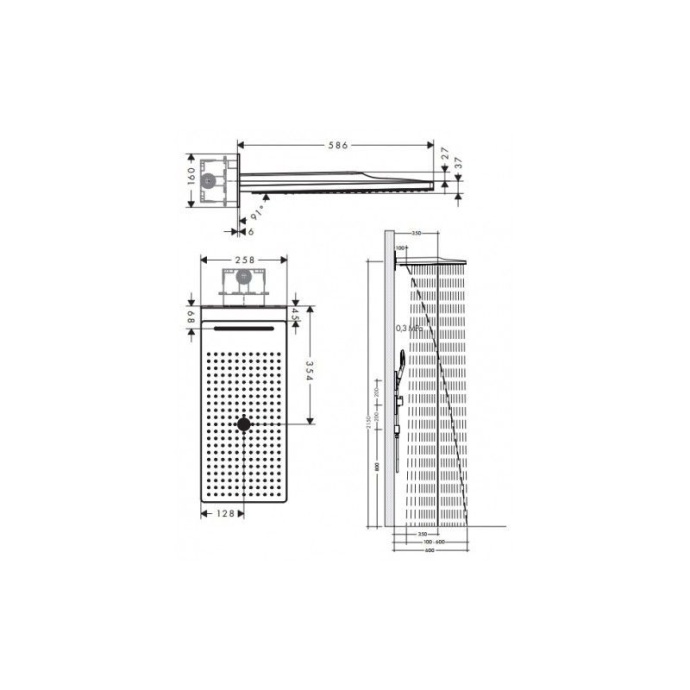 Верхний душ Hansgrohe Rainmaker Select 580 3jet 24001400 - 5