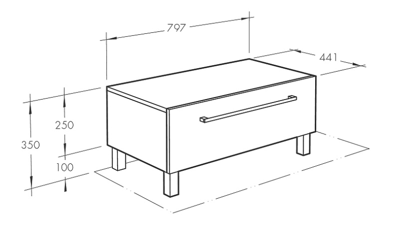 Тумба Aquaton Мадрид 80 белый 1A131903MA010 - 4