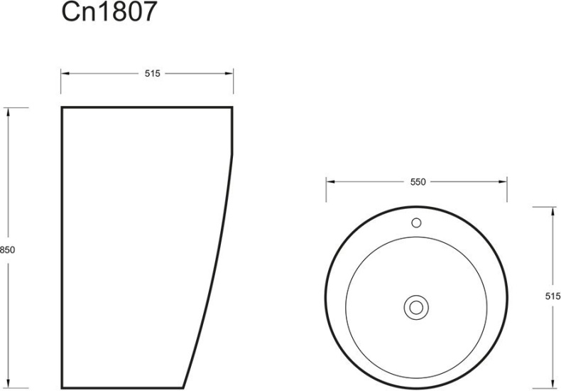 Раковина Ceramica Nova 850 CN1807 - 5