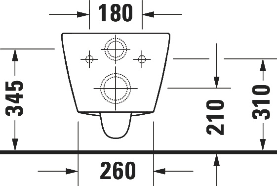 Чаша для унитаза подвесного Duravit D-Neo 2587090000 - 9