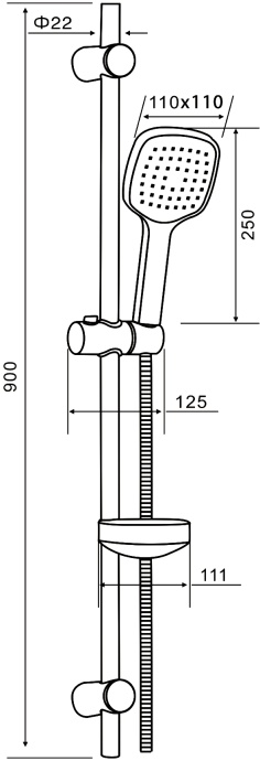 Душевой комплект STWORKI XE-06cr + MG-SUN01 + MG-SUN02 567153 - 4