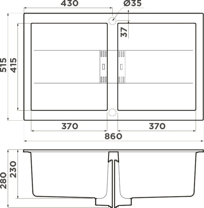 Мойка кухонная Omoikiri Banzen leningrad grey  4993318 - 1