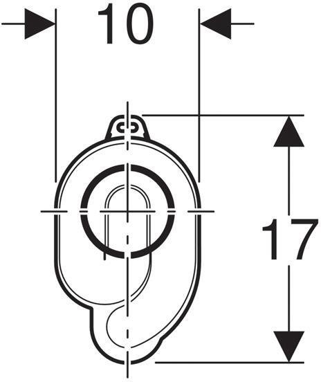 Сифон для писсуара, горизонтальный, d50 152.950.11.1 - 1