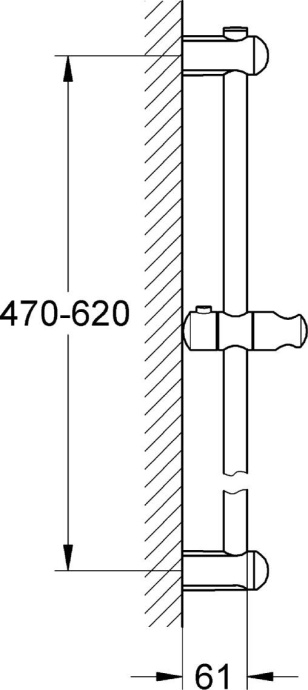 Душевая штанга Grohe Euphoria 27499000 - 1