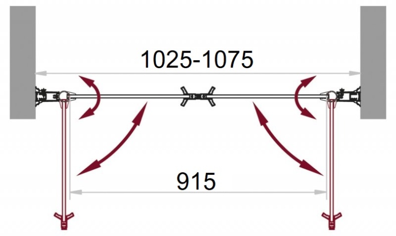 Душевая дверь в нишу BelBagno SELA-B-2-105-C-Cr - 1