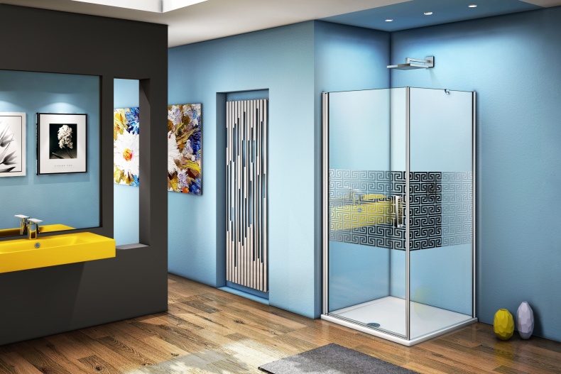 Душевой уголок Good Door Fantasy CR-80-F-CH 80x80 ФА00005 - 1
