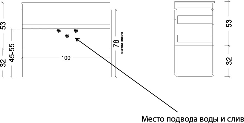Тумба под раковину Armadi Art Vallessi 100 черный матовый 837-100-A mat - 10