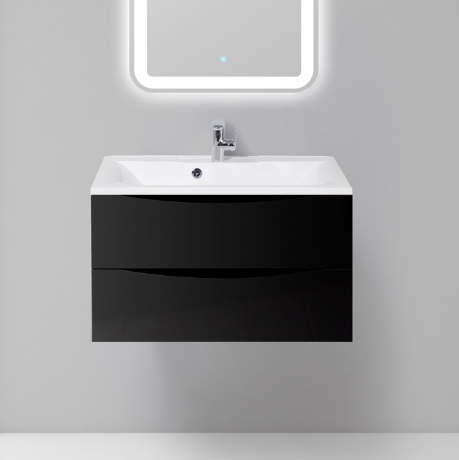 Тумба под раковину BelBagno Marino 80 черный MARINO-800-2C-SO-NL-P - 0