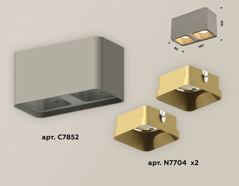 Накладной светильник Ambrella Light XS XS7852004 - 1