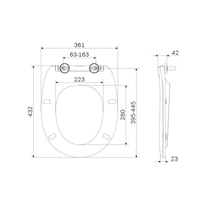 Крышка-сиденье AM.PM Sense C747855WH - 2