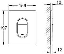 Кнопка смыва Grohe Arena Cosmopolitan 38844SH0 белая - 3