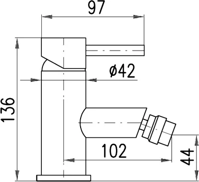 Смеситель для биде Rav Slezak Seina бронза SE945.5KSM - 2