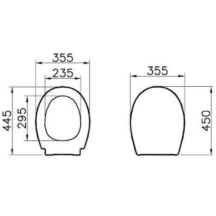 Сиденье для унитаза Vitra Universal белое с микролифтом 84-003-019 - 2