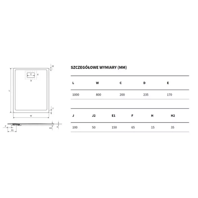 Поддон для душа EXCELLENT Lavano 100x80 черный BREX.1103.100.080.BLN - 4