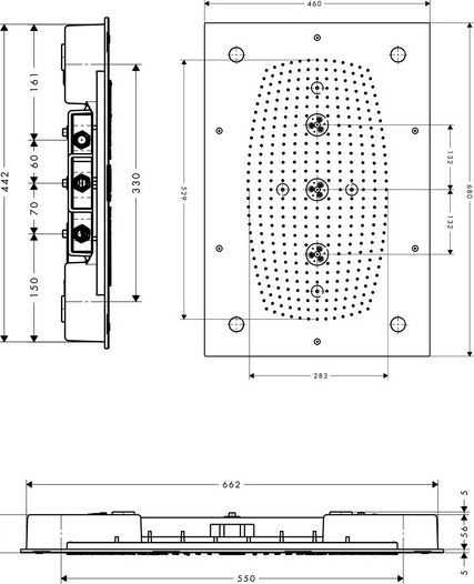 Верхний душ Hansgrohe   28418000 - 8