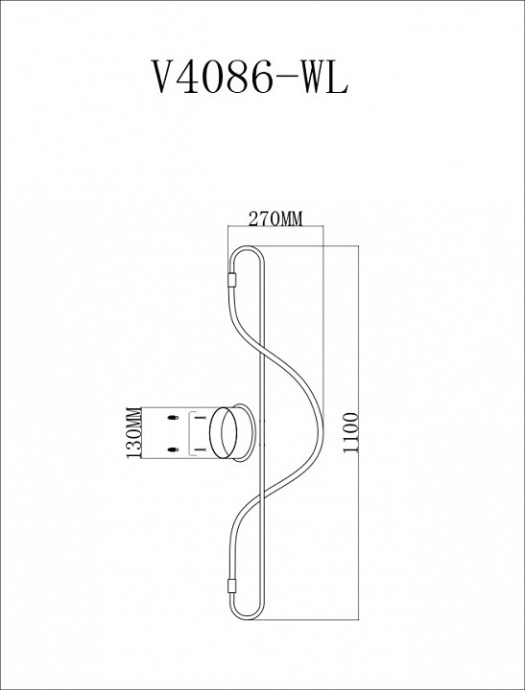 Накладной светильник Moderli TRUE V4086-WL - 1