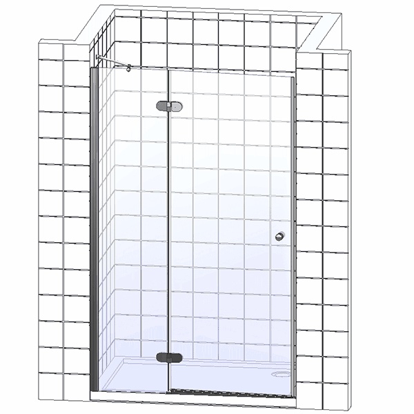 Душевая дверь в нишу Cezares Variante B 1 120/130 C Cr VARIANTE-B-1-120/130-C-Cr - 3