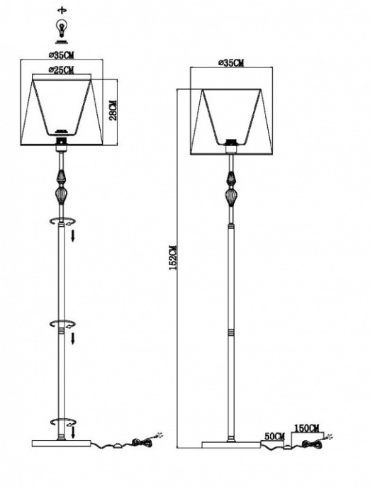 Торшер EVOLUCE Balnea SLE1116-105-01 - 4