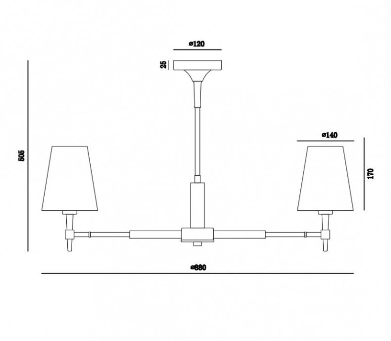 Подвесная люстра Maytoni Zaragoza H001CL-07BS - 3