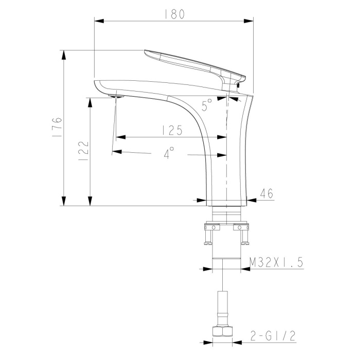 Смеситель для раковины Lemark Bellario хром  LM6806C - 1