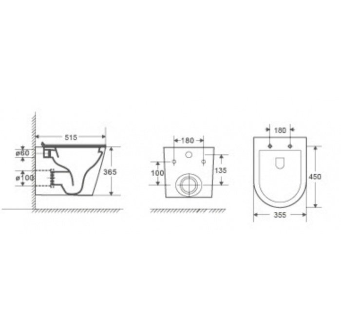 Комплект Weltwasser AMBERG 497 + SALZBACH 004 MT-BL + AMBERG RD-BL  10000006667 - 5