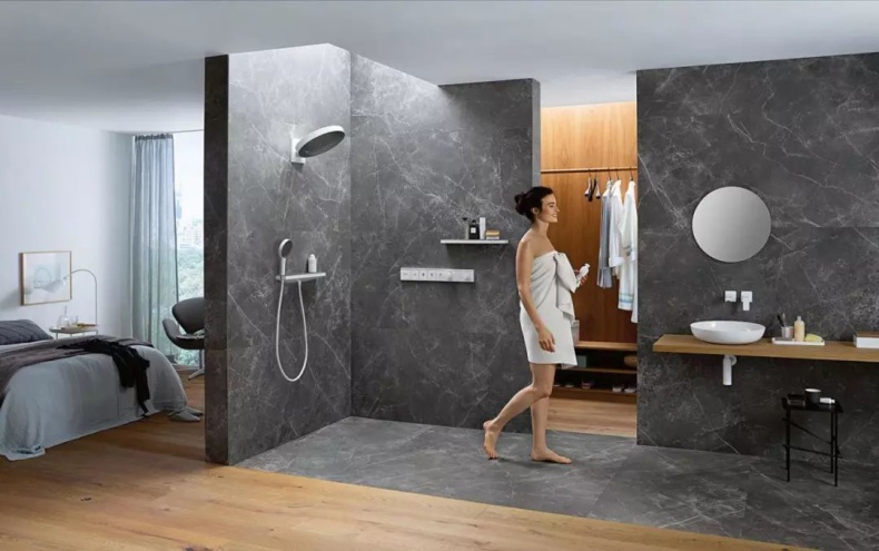 Термостат Hansgrohe RainSelect 15382700 для душа, белый матовый - 1