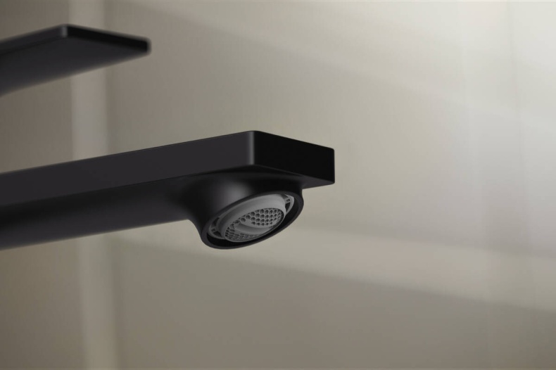 Смеситель для раковины Hansgrohe Rebris E с донным клапаном черный матовый 72589670 - 3