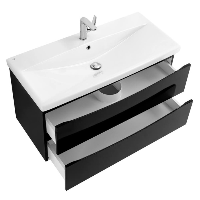 Тумба под раковину Belbagno Marino-Cer 80 черный MARINO-CER-800-2C-SO-NL-P - 4