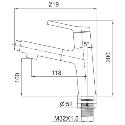 Смеситель Gappo для раковины G1052-76 - 1