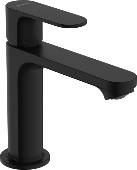 Смеситель для раковины Hansgrohe Rebris S  с донным клапаном черный матовый 72517670 - 0