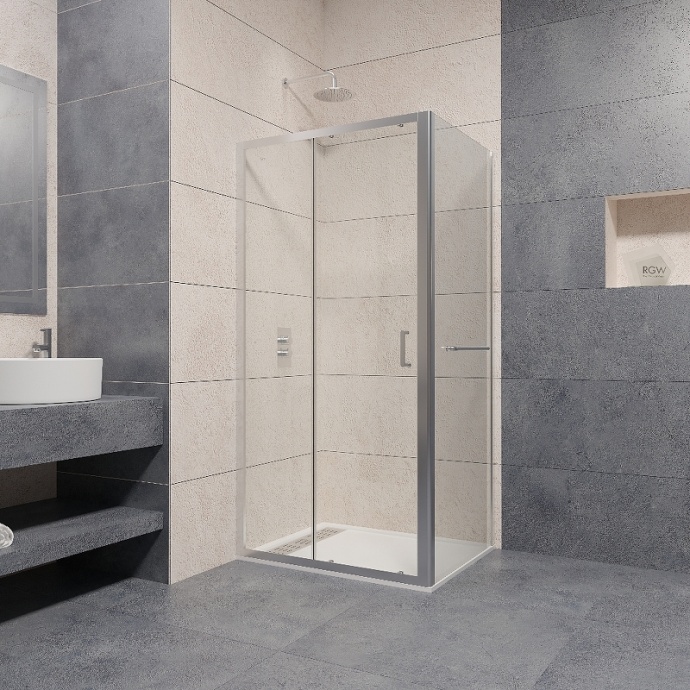 Душевой уголок RGW Passage PA-74-1 100x90 профиль хром стекло прозрачное 4108741109-11 - 1