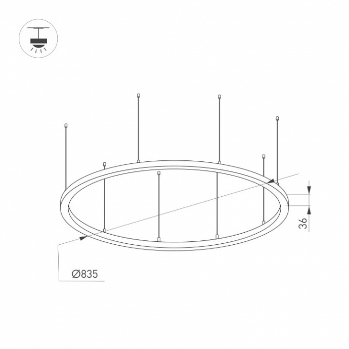 Подвесной светильник Arlight ARC 034008(1) - 1