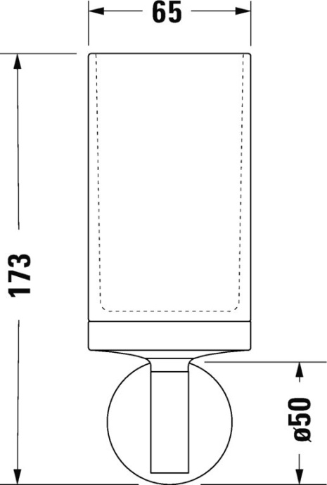 Стакан Duravit Starck T 0099311000 хром - 2