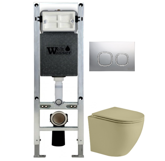Комплект Weltwasser AMBERG 350 ST + MERZBACH 004 MT-GN + AMBERG RD-CR  10000006552 - 0