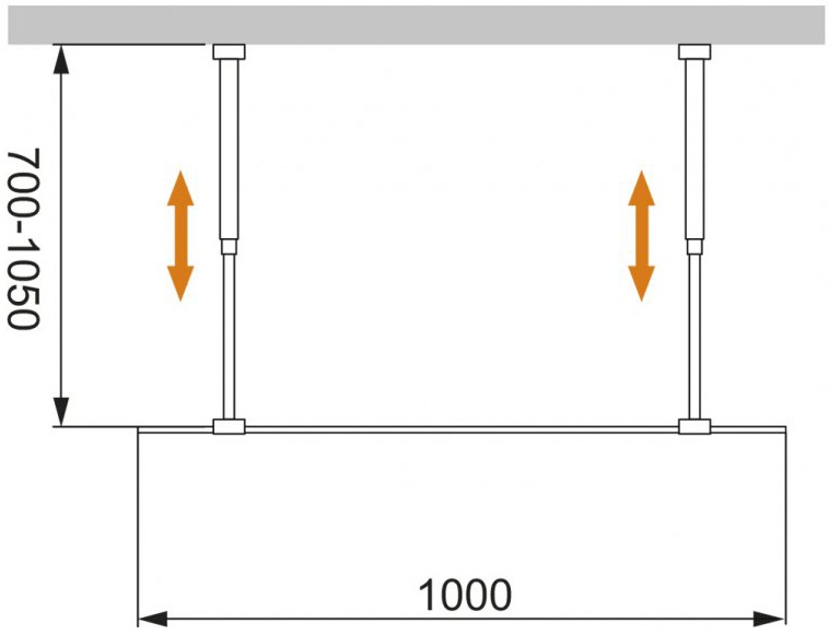 Душевая перегородка Cezares Liberta-L-2-100-BR-Cr - 2