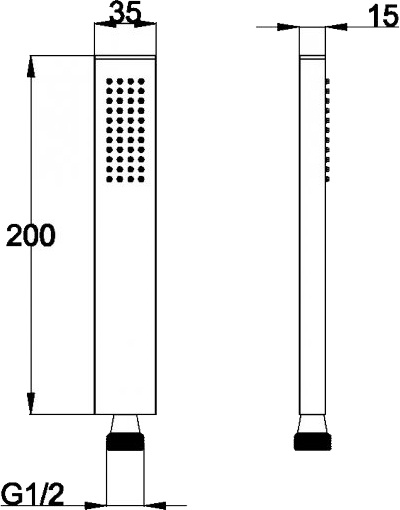 Душевая лейка BelBagno Carin CAR-D2C-CRM - 1