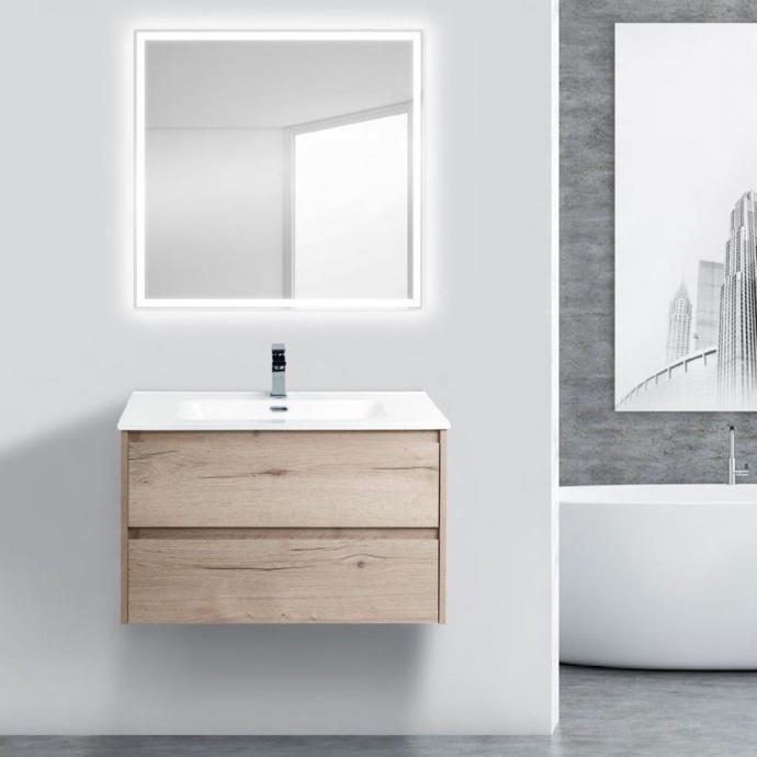 Тумба с раковиной BelBagno Kraft 90 rovere galifax bianco - 1