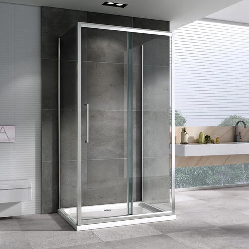 Душевой уголок Abber Schwarzer Diamant 140х70 хром  AG30140H-S70-S70 - 1